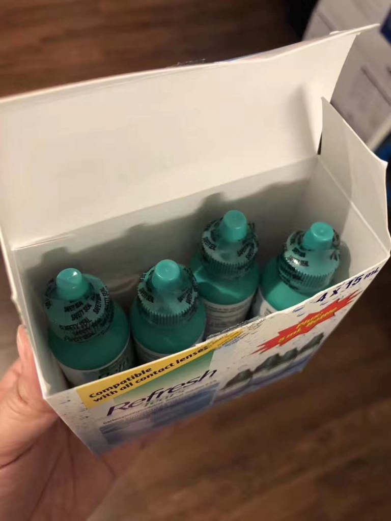Refresh人工泪眼液滴眼液 眼药水4支*15ml+5ml