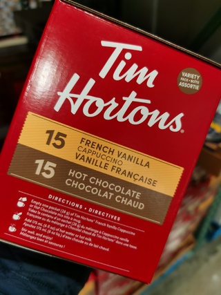 Tim Hortons 热巧+卡布奇诺30袋x28g Packets