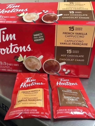 Tim Hortons 热巧+卡布奇诺30袋x28g Packets