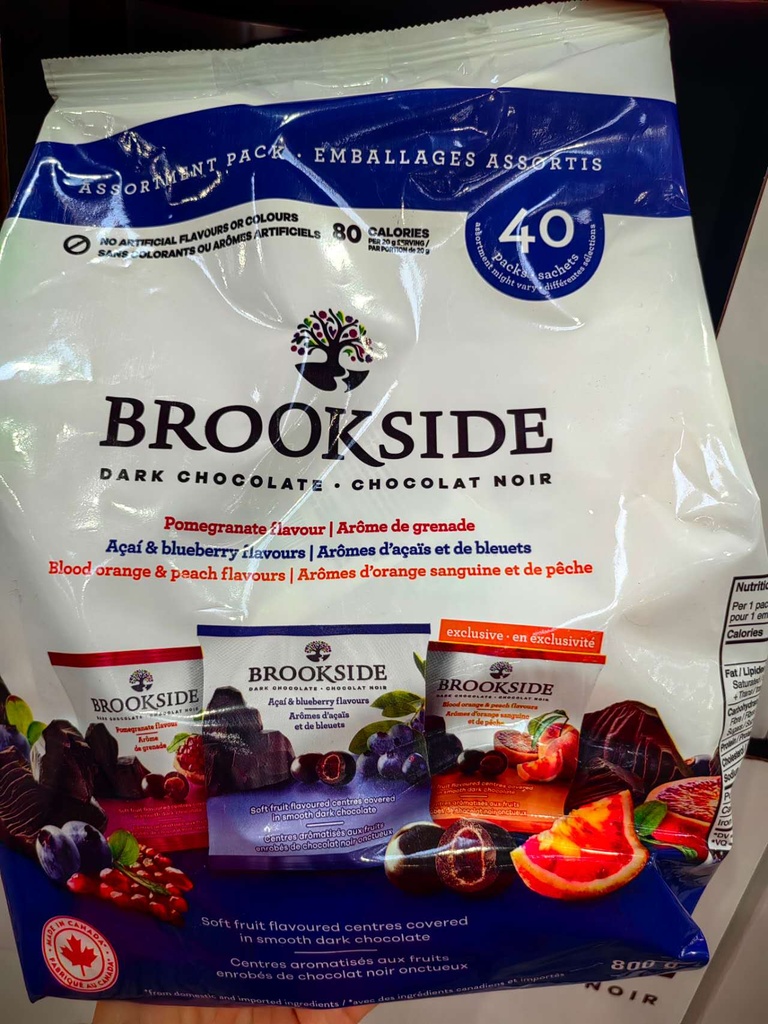 Brookside水果汁夹心巧克力豆40袋 3种口味800g