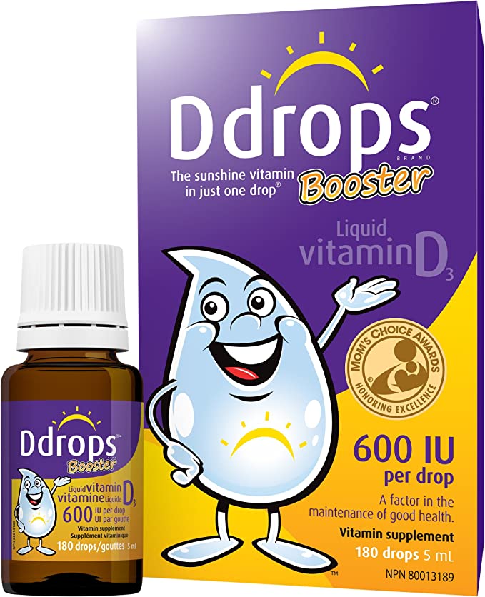 [DG0302] Ddrops儿童维生素D3滴剂600IU 紫瓶 180滴