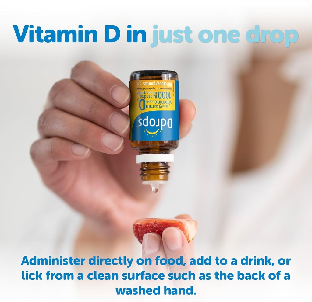 Ddrops成人维生素D3滴剂1000IU 5ml 180滴