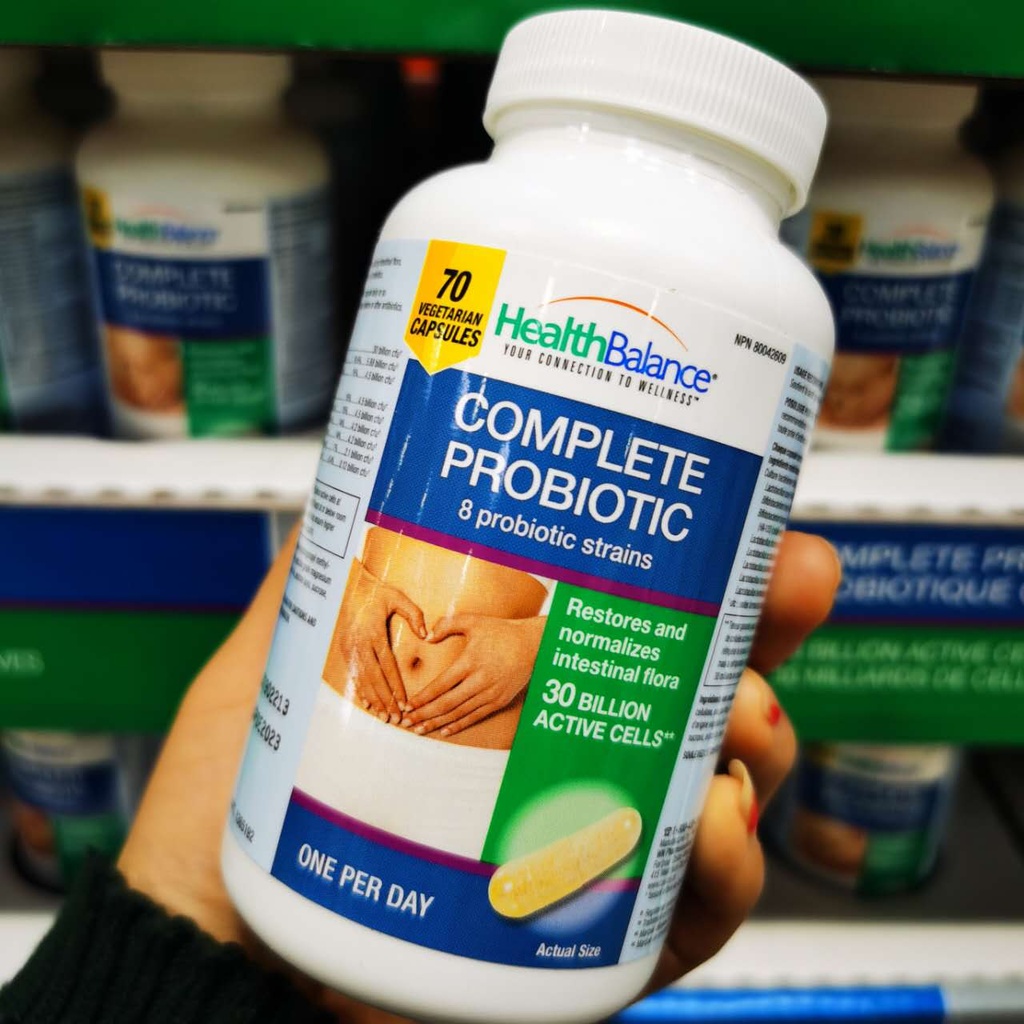 HealthBalance Complete Probiotic 8 probiotic strains / 30 Billion Active Cells