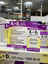 Webber naturals维生素K2 +D3胶囊220粒  强骨搭档K2+D3，钙不再乱跑