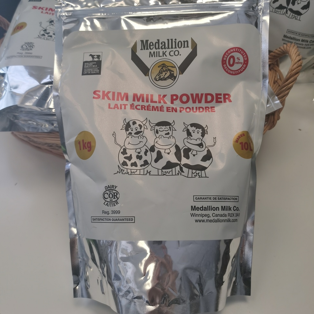 Medallion麦德林脱脂奶粉1千克可兑8升牛奶