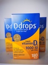 Ddrops成人维生素D3滴剂1000IU 5ml 180滴