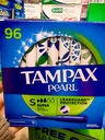 不含荧光粉！Tampax Pearl丹碧丝珍珠系列卫生棉条96支 super  姨妈期安心陪护！