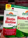 Jamieson 健美生 Biotin10000mcg 生物素 维生素H 150粒
