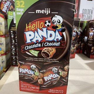 Meiji明治熊猫巧克力小熊夹心饼干680g