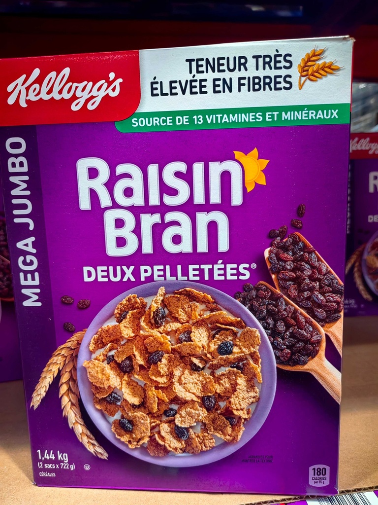 KELLOGG'S Raisin Bran葡萄干麦片1.44kg