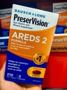 PreserVision AREDS 2 Formula 适合已确诊黄斑性变的眼部综合维生素210粒 美国国家眼科研究所（NEI）推荐配方