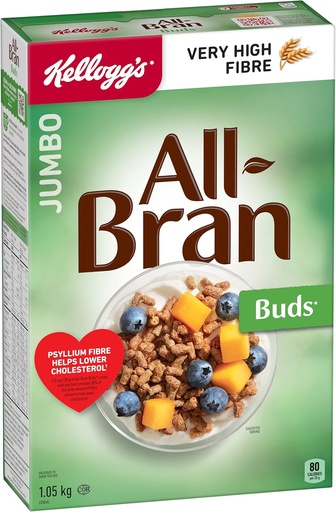 [DG0352] Kellogg's All-Bran Buds高纤维早餐麦片1.05kg 含洋车前子纤维，可降低胆固醇