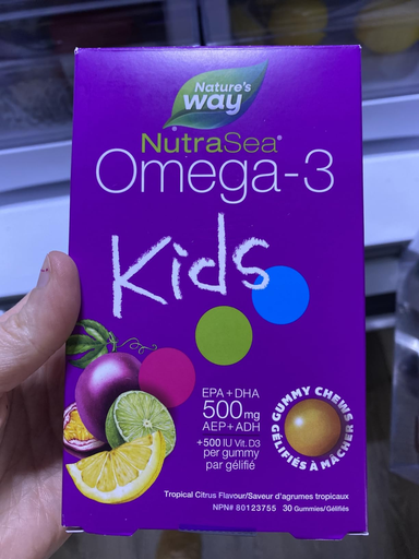 [DG0202] NutraSea Omega-3 Kids 儿童omega3 鱼油软糖 30粒*2盒