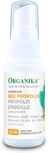 [DG0337] Organika Bee Propolis Throat Spray Alcohol Free, 3 x 30 mL 蜂胶喷雾