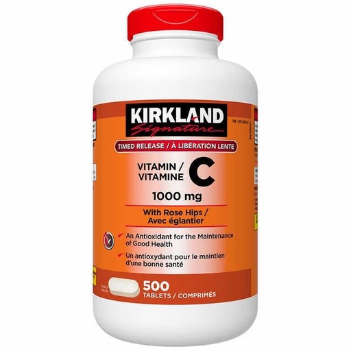 [DG0220] KIRKLAND vc维C 维生素C咀嚼片 500粒 500mg
