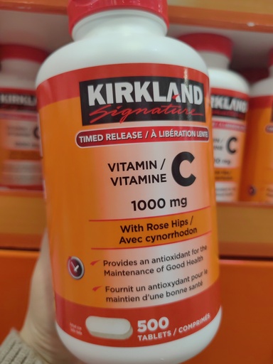 [DG0220] KIRKLAND vc维C 维生素C咀嚼片 500粒 500mg
