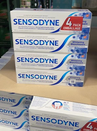 [DG0246] Sensodyne舒适达美白抗敏牙膏145ml*4支