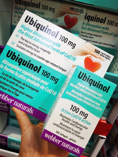 [DG0333] Webber Naturals Ubiquinol高级超速还原型辅酶Q10 100粒