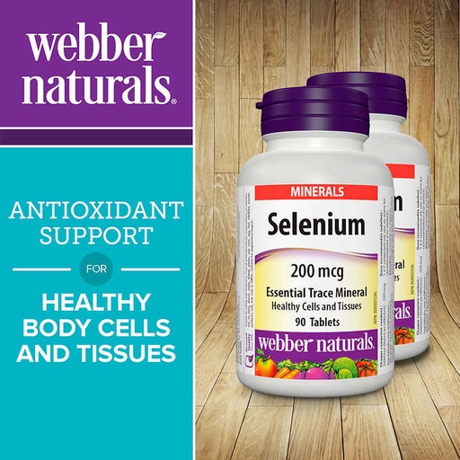 [DG0320] Webber Naturals 硒片90粒*2瓶装