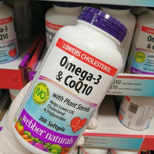 [DG0018] Webber Naturals 韦博辅酶CQ10+鱼油 200粒