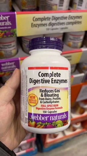 [DG0297] Webber Naturals消化酶酵素胶囊150粒