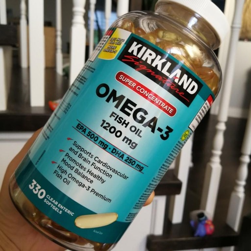 [DG0004] kirkland 浓缩深海鱼油omega-3 fish oil 1300mg 330粒