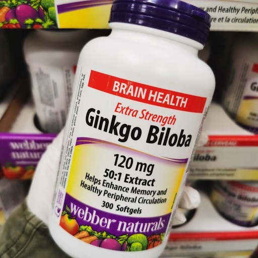 [DG0049] Webber naturals ginkgo biloba 银杏胶囊120mg300粒